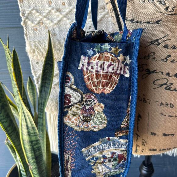 Vintage Las Vegas tapestry tote bag with zipper closure Bovano USA - Picture 3 of 7